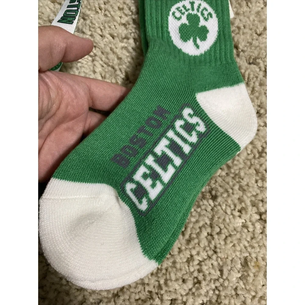 Boston Celtics Crew Socks Youth 1-6, & Lanyard New